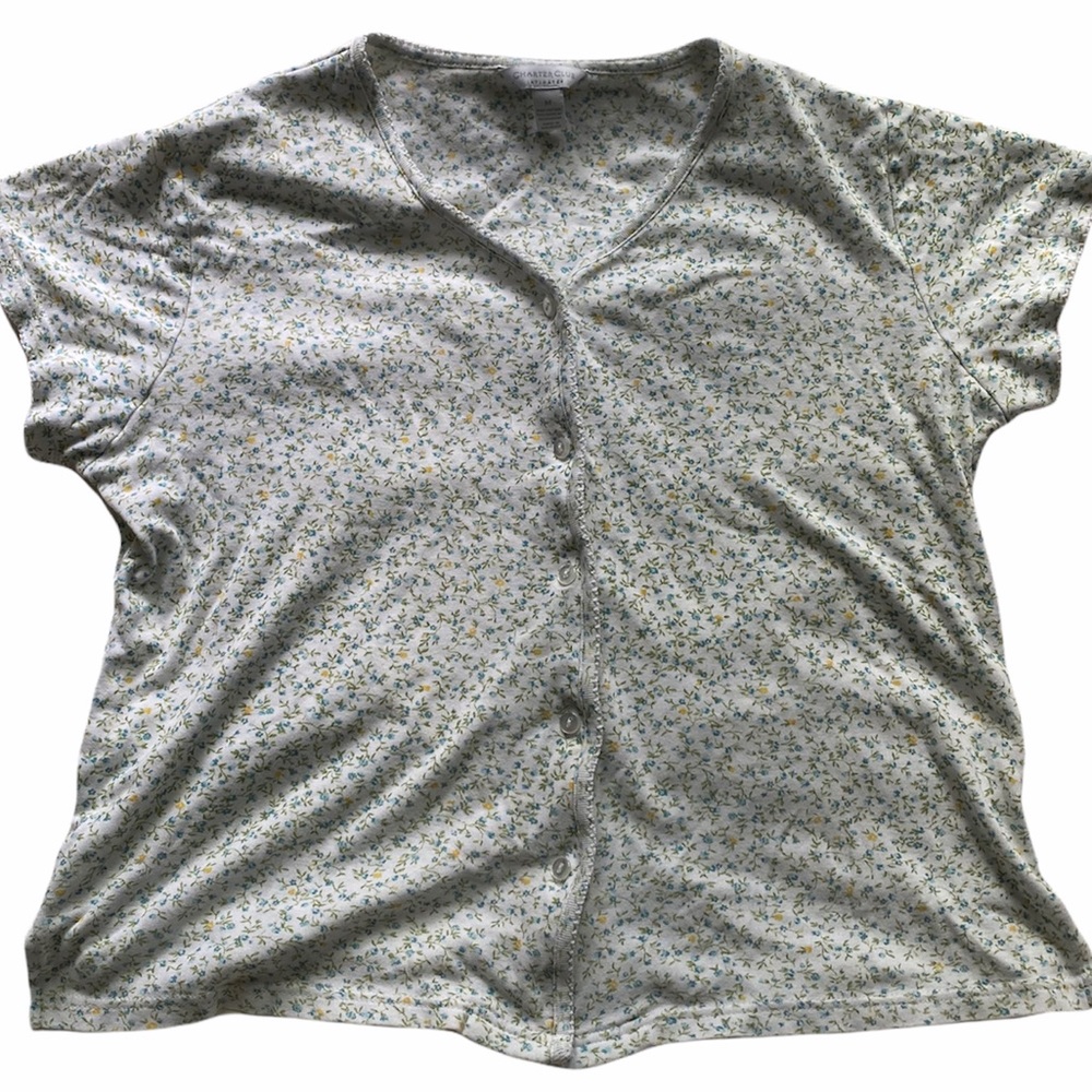 Cute floral button up shirt